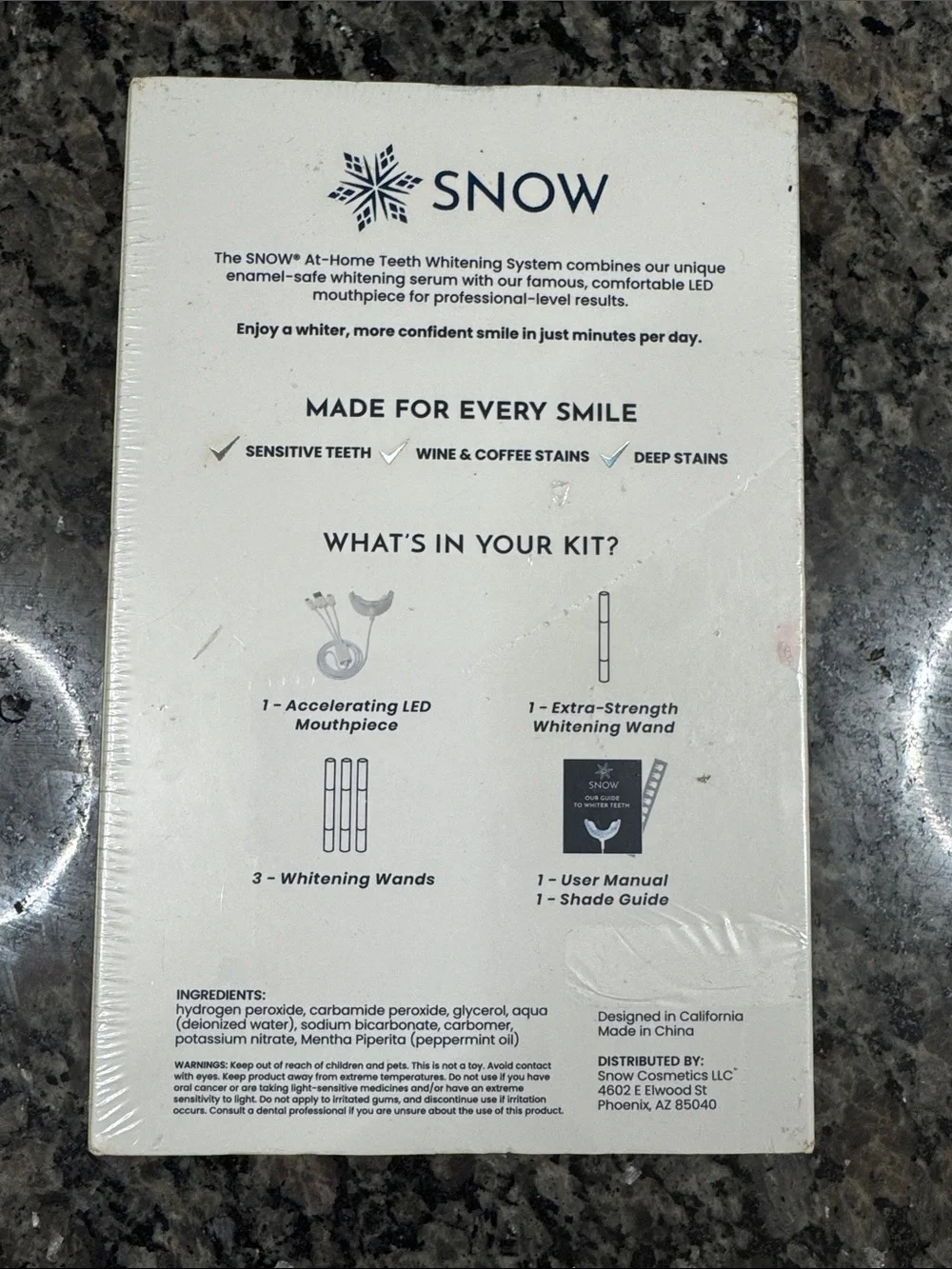 SNOW The Original Teeth Whitening Kit - White & Blue NEW factory sealed